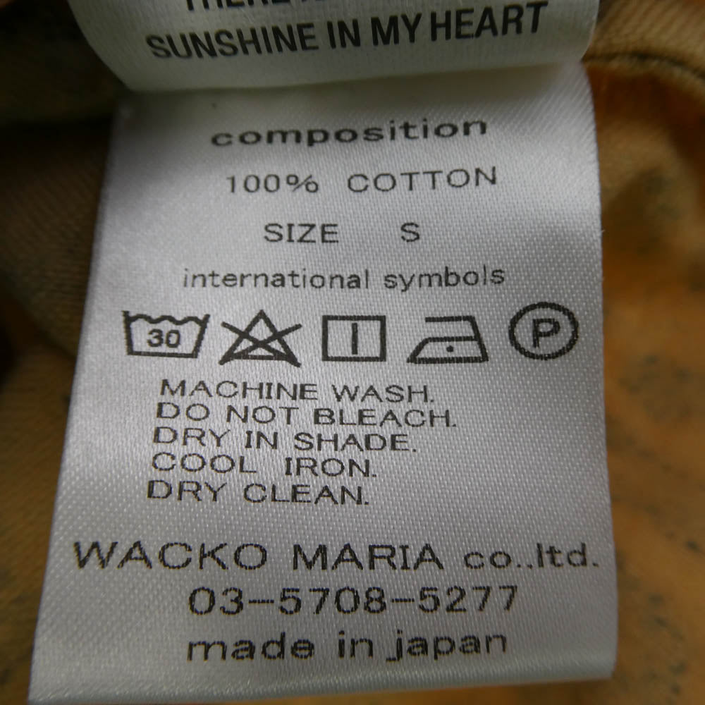 WACKO MARIA ワコマリア 17SS 17SS-WMO-CO04 LEOPARD GOWNCOAT　レオパード ガウン コート ブラウン系 S【中古】