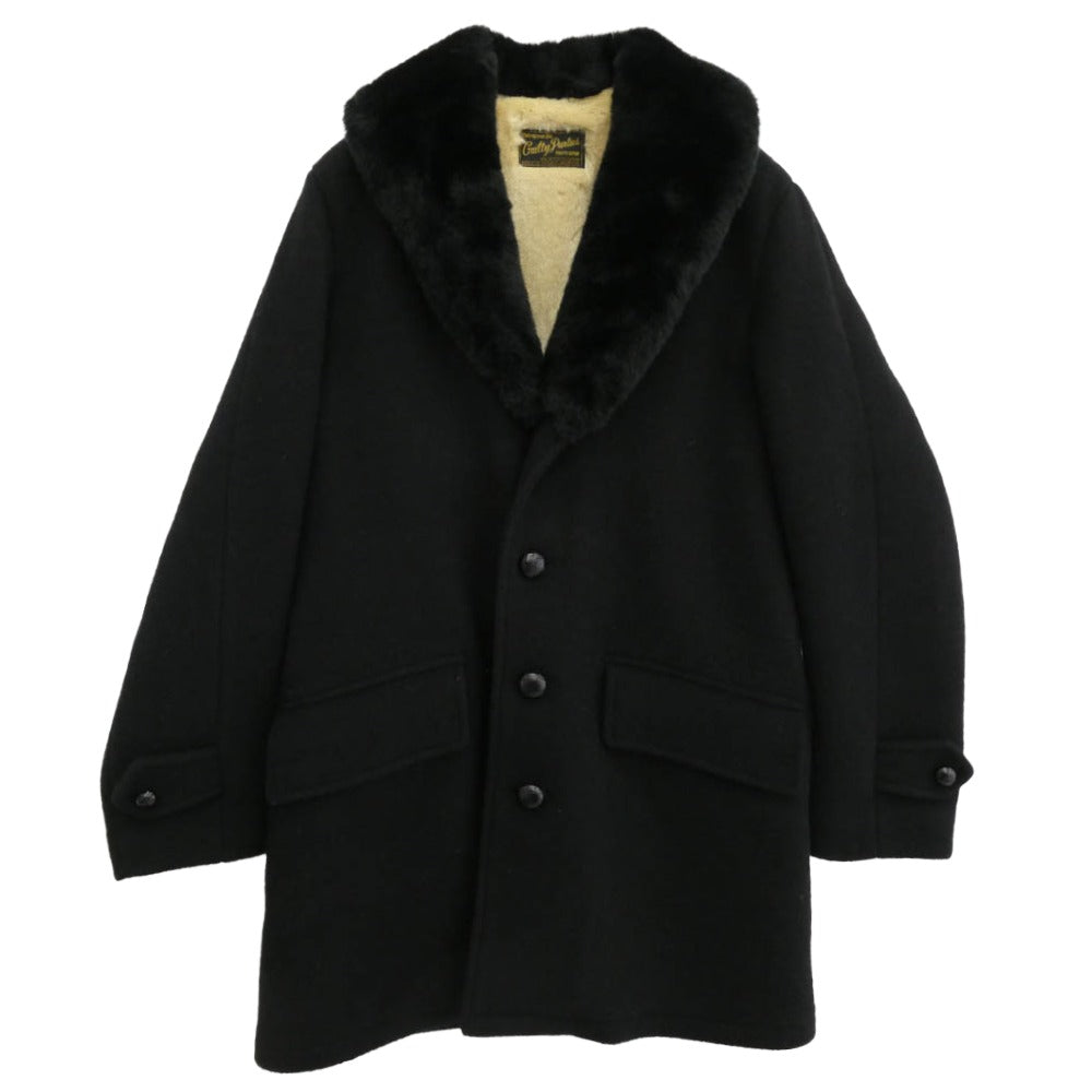 WACKO MARIA ワコマリア 14AW 14AW-GC-03 MOUTON COLLAR GANG COAT ムートン カラー ギャング コート ブラック系 S【美品】【中古】