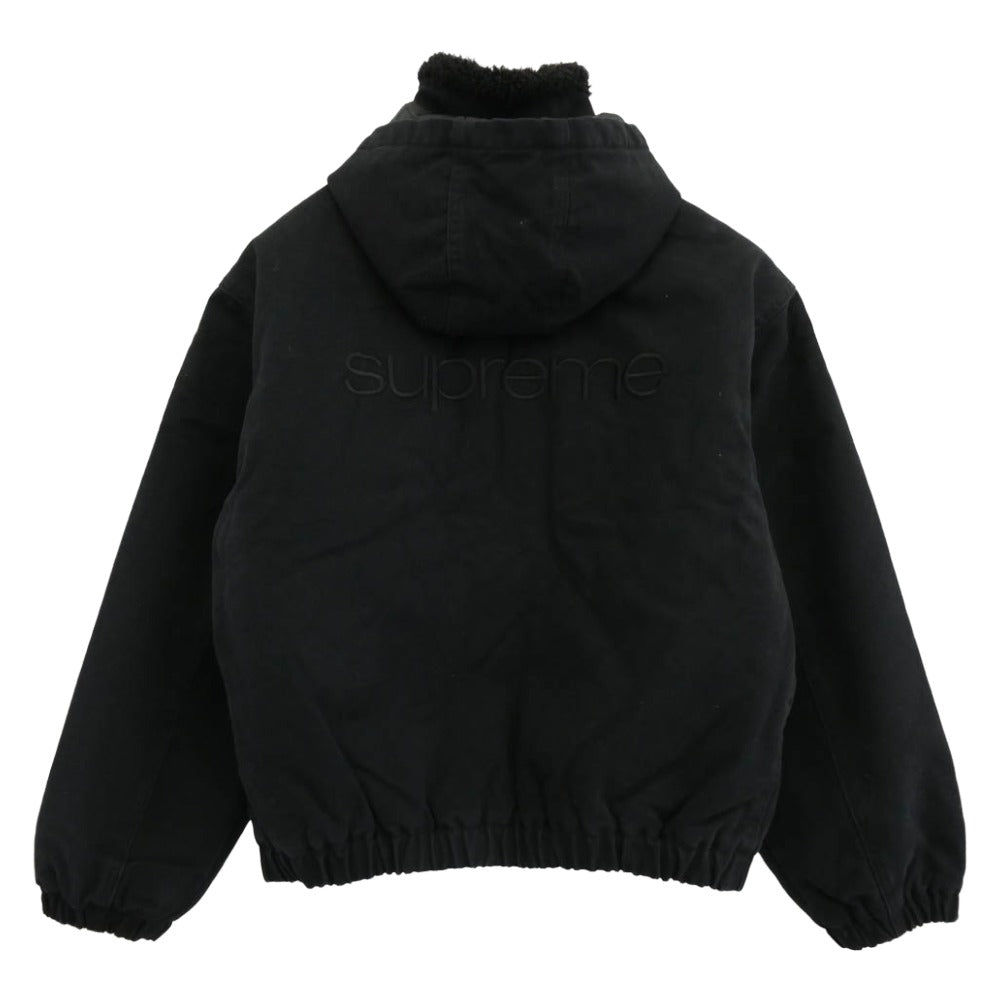 Supreme シュプリーム 24AW Faux Shearling Lined Bomber Jacket フェイク シアリング ボンバー ジャケット ブラック系 M【中古】