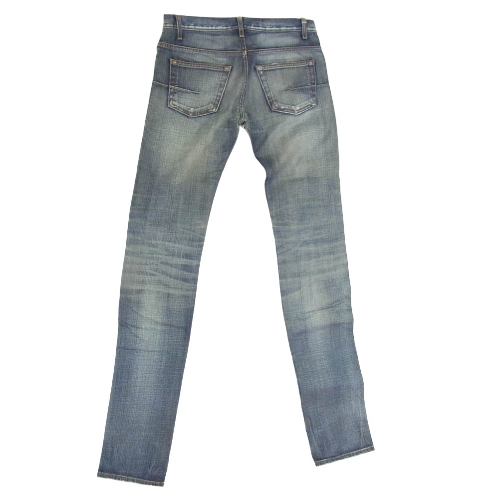 DIOR HOMME ディオールオム Skiny Denim Pants ダメージ加工 スリムフィット スキニー ジーンズ デニムパンツ インディゴブルー系 27【中古】