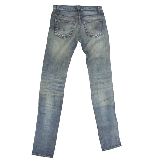DIOR HOMME ディオールオム Skiny Denim Pants ダメージ加工 スリムフィット スキニー ジーンズ デニムパンツ インディゴブルー系 27【中古】