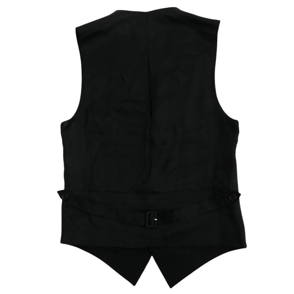 DIOR HOMME ディオールオム 08SS 8E3160330559 クリスヴァンアッシュ期 プリーツ加工 ジレ ベスト ブラック系 44【中古】