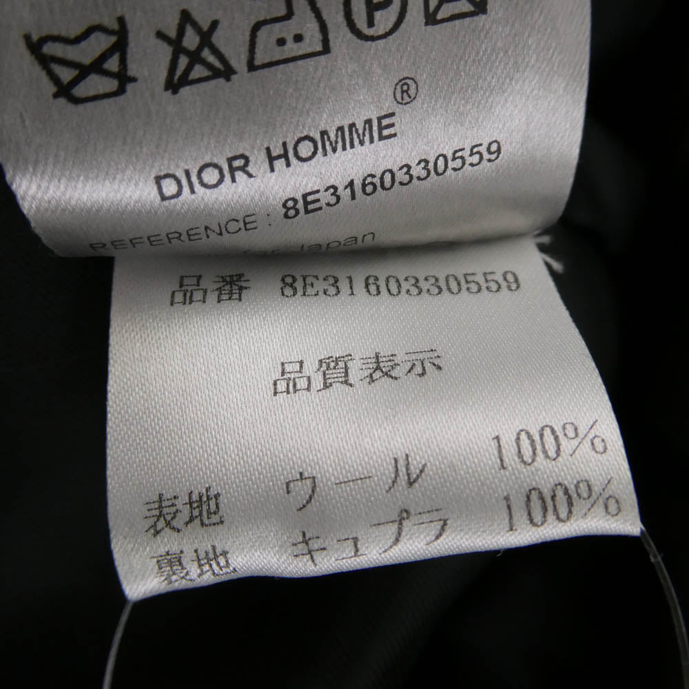 DIOR HOMME ディオールオム 08SS 8E3160330559 クリスヴァンアッシュ期 プリーツ加工 ジレ ベスト ブラック系 44【中古】