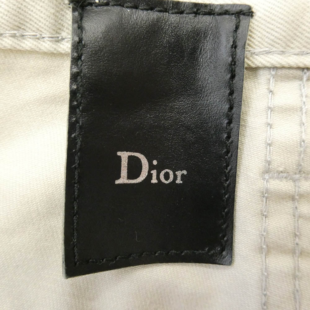DIOR HOMME ディオールオム 05SS 5EH1011450 エディ期 購入時カード付属 Skiny Denim Pants スリムフィット スキニー ジーンズ デニムパンツ ベージュ系 29【中古】