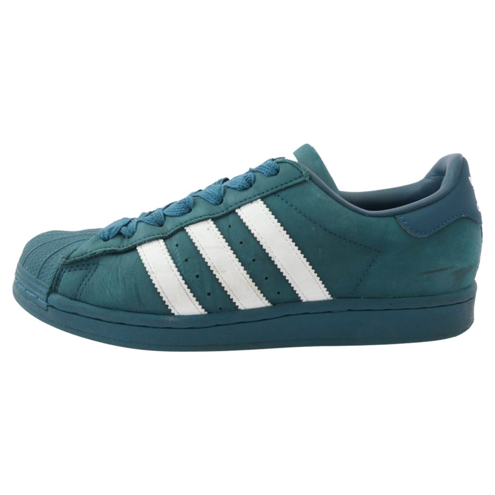 adidas アディダス SUPERSTAR スーパー スター ローカットスニーカー グリーン系 25.5cm【中古】