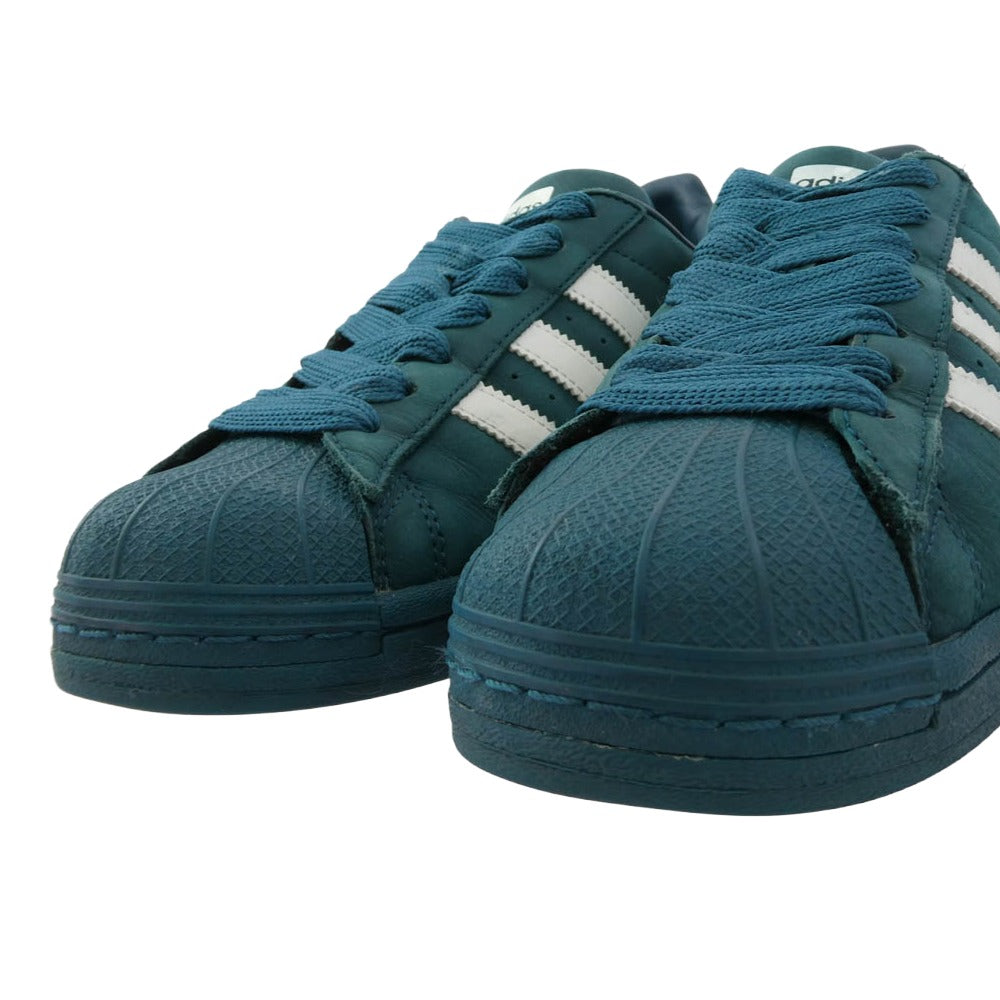 adidas アディダス SUPERSTAR スーパー スター ローカットスニーカー グリーン系 25.5cm【中古】