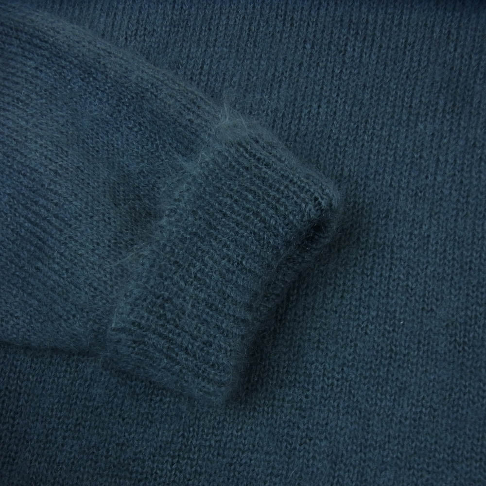 AURALEE オーラリー 19AW A9AP01KM SUPER KID MOHAIR KINT PO ウール スーパーキッド モヘヤ ニット プルオーバー グレイッシュブルー系 4【中古】