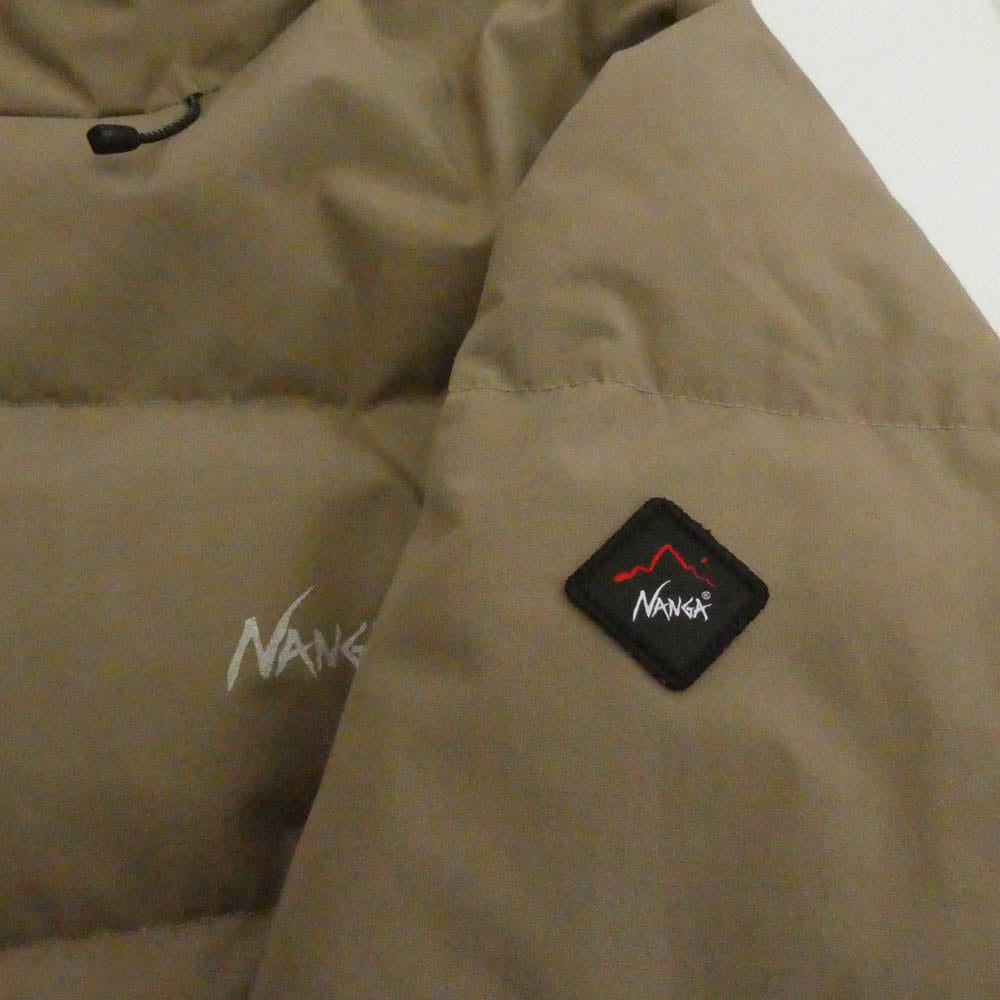 NANGA ナンガ JMP-234-052 x JEANSFACTORY 別注 難燃素材 ジーンズファクトリー ダウンジャケット ライトブラウン系 XL【中古】