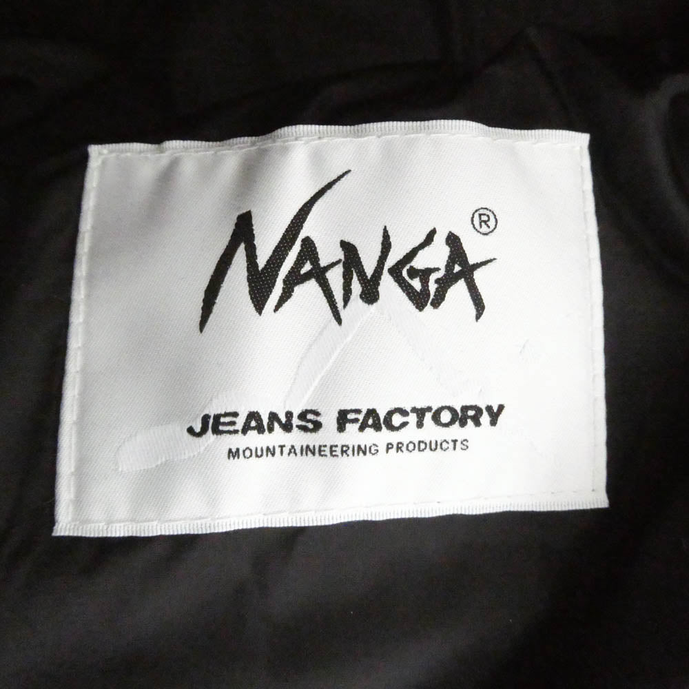 NANGA ナンガ JMP-234-052 x JEANSFACTORY 別注 難燃素材 ジーンズファクトリー ダウンジャケット ライトブラウン系 XL【中古】