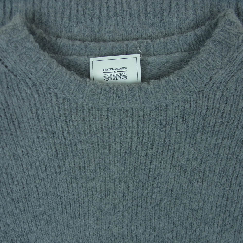 UNITED ARROWS ユナイテッドアローズ 5513-1-990002 SONS サンズ アルパカウール クルーネック ニット セーター グレー系 M【中古】