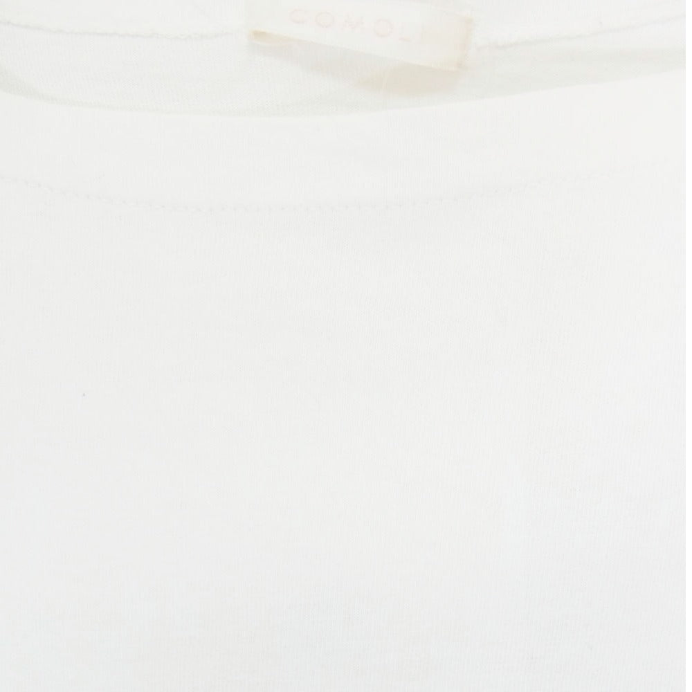 COMOLI コモリ 25SS B01-05044 コットンジャージ ポートネック 長袖 Tシャツ カットソー ホワイト系 2【中古】