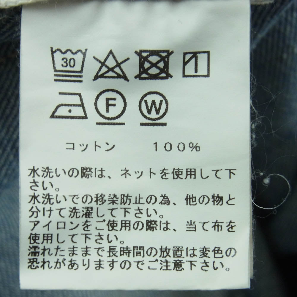 GOLD ゴールド GL42505H RECYCLED WASTE SUVIN COTTON YARN 11.5oz. DENIM 5POCKET WIDE PANTS VINTAGE WASHED ヴィンテージウォッシュ加工 デニム パンツ ジーンズ インディゴブルー系 S W30【中古】