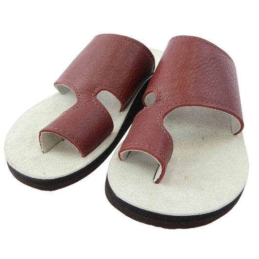 サンダルマン Toe Loop トゥーループ サンダル グレー系 エンジ系 実寸サイズ参照【中古】