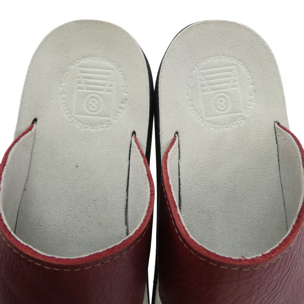 サンダルマン Toe Loop トゥーループ サンダル グレー系 エンジ系 実寸サイズ参照【中古】