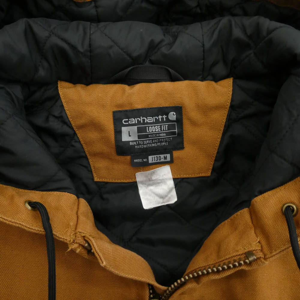 Carhartt カーハート Carhartt Washed Duck Insulated Active Jacket アクティブ ジャケット ブラウン系 L【中古】