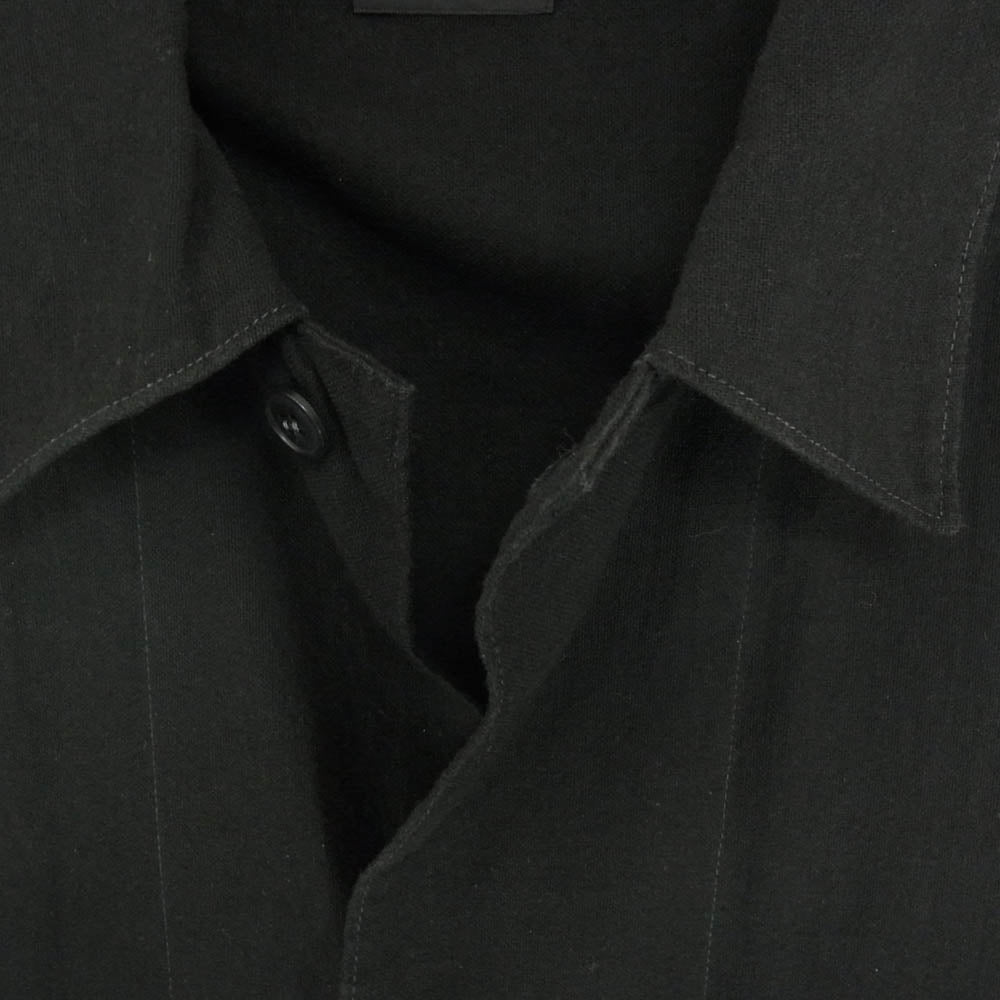 COMOLI コモリ 23SS X01-01025 空紡 オックス 長袖 シャツ ジャケット ブラック系 3【中古】