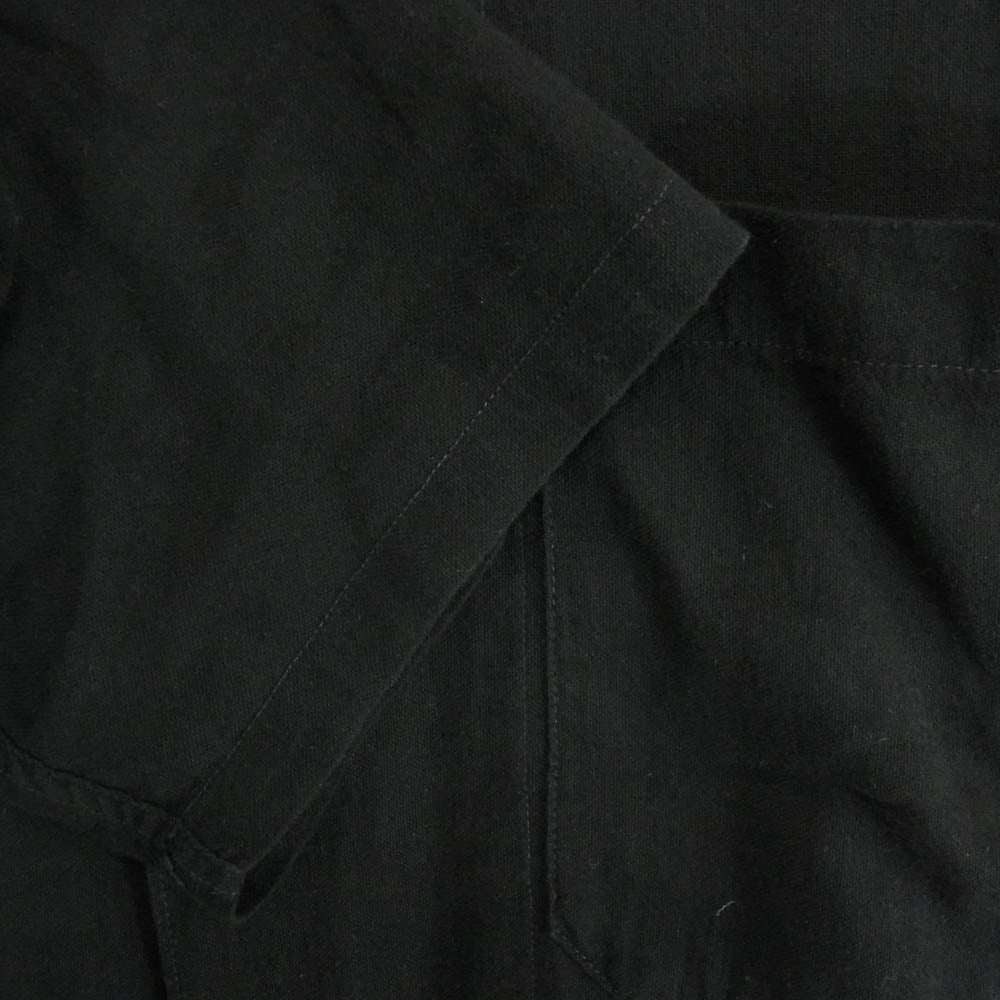 COMOLI コモリ 23SS X01-01025 空紡 オックス 長袖 シャツ ジャケット ブラック系 3【中古】
