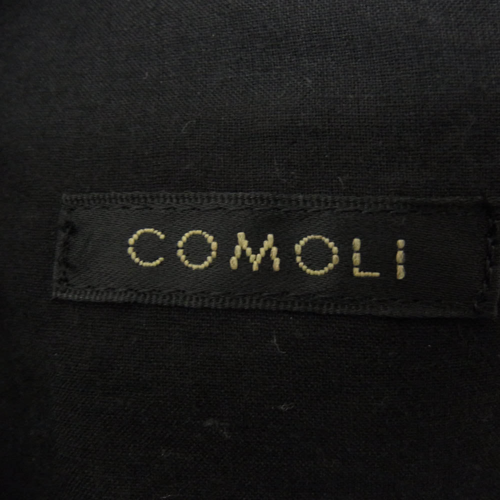 COMOLI コモリ 24SS Z01-01007 カナパ ジップ ショート ジャケット ブラック系 3【中古】