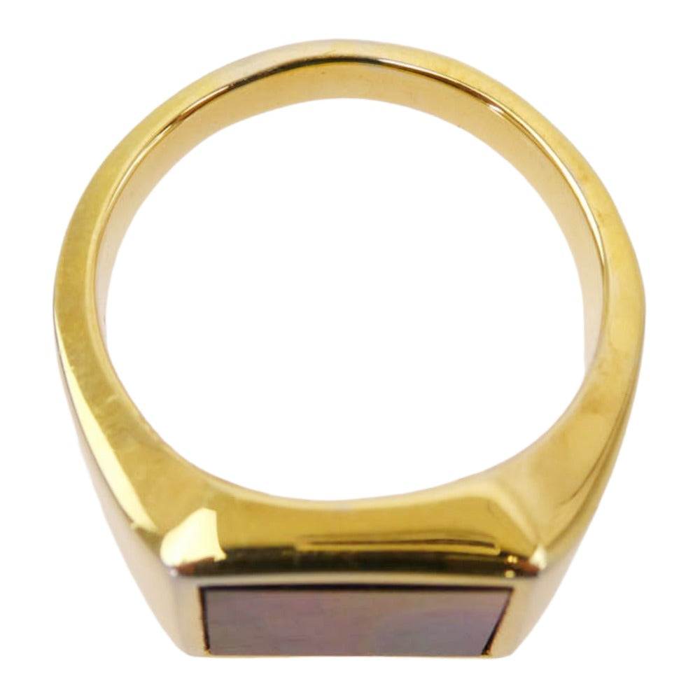 ノウハウ Square Ring スクエア リング ゴールド系 19号【中古】