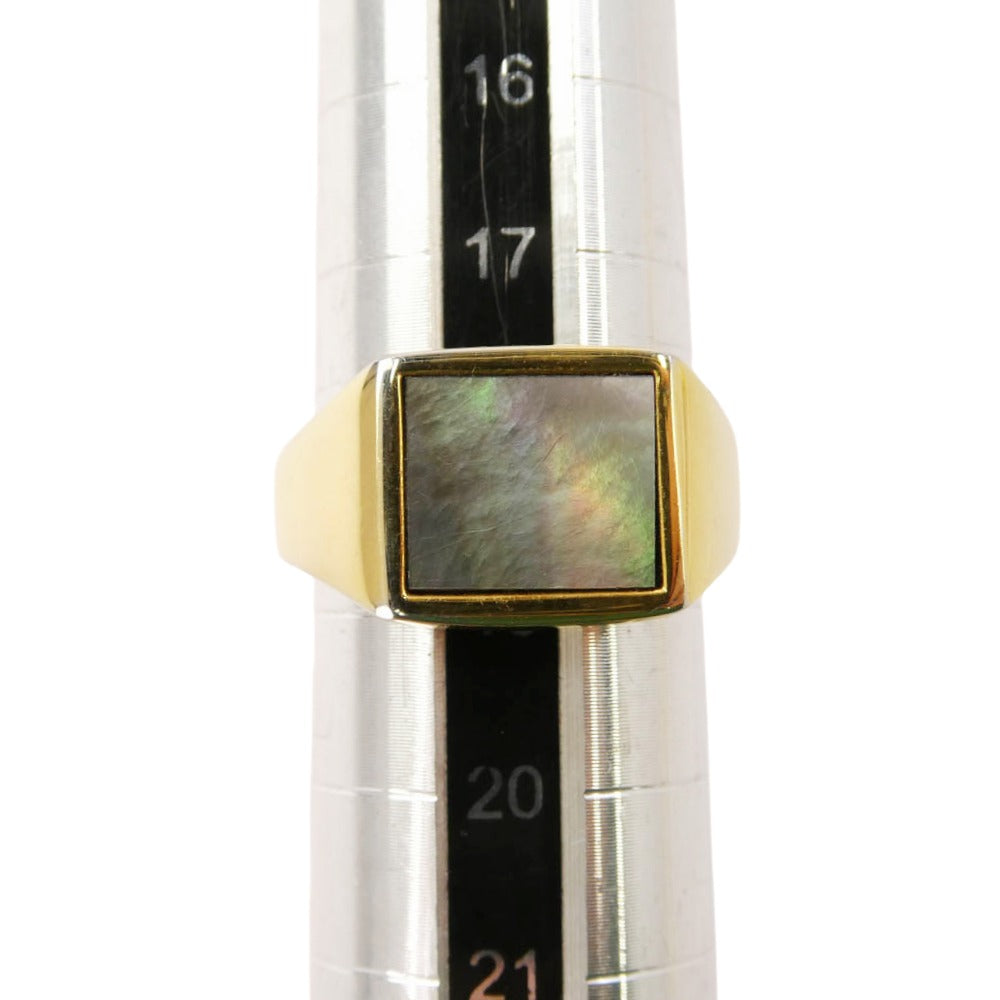 ノウハウ Square Ring スクエア リング ゴールド系 19号【中古】