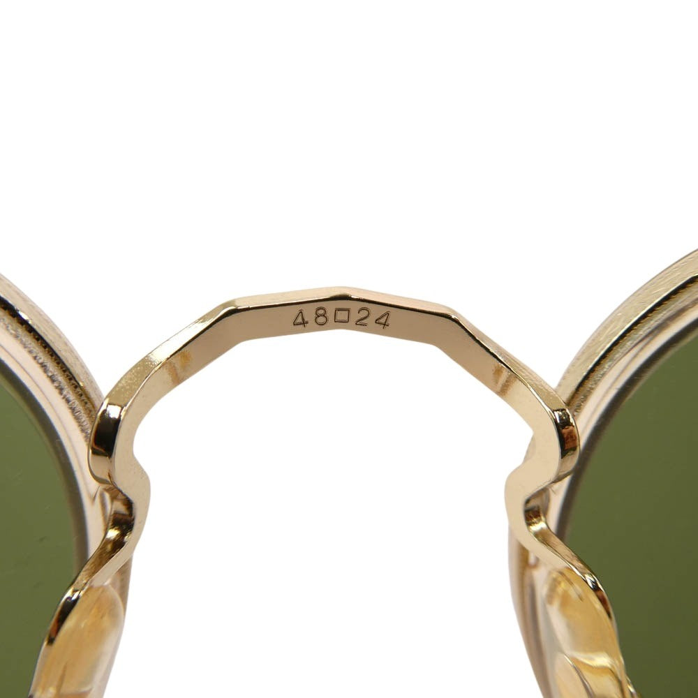 OLIVER PEOPLES オリバーピープルズ OV1104S MP-2 Sun サングラス アイウェア フレーム：ゴールド系　レンズ：グリーン系 48□24-148【中古】