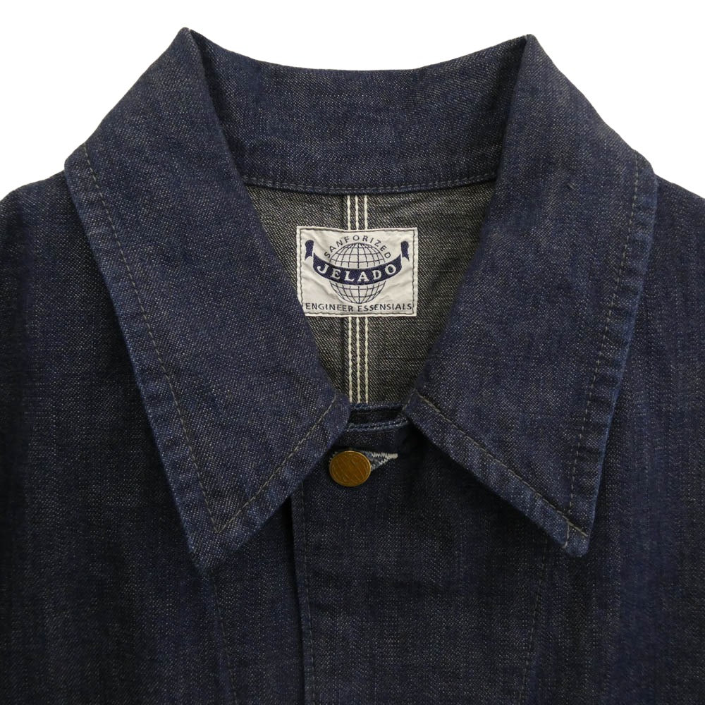 JELADO ジェラード JP94491J 491J Coverall デニム カバーオール ジャケット インディゴブルー系 S【新古品】【未使用】【中古】