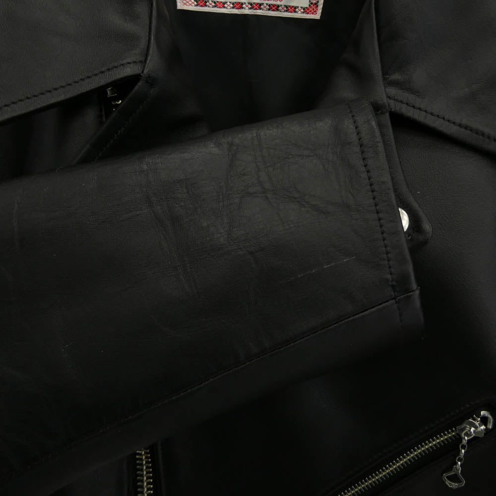 JELADO ジェラード SG71428 Rebel Jacket Horse Hide Semi Aniline Finish Black 茶芯 ホースハイド ダブル ライダース ジャケット ブラック系 サイズ表記なし【美品】【中古】