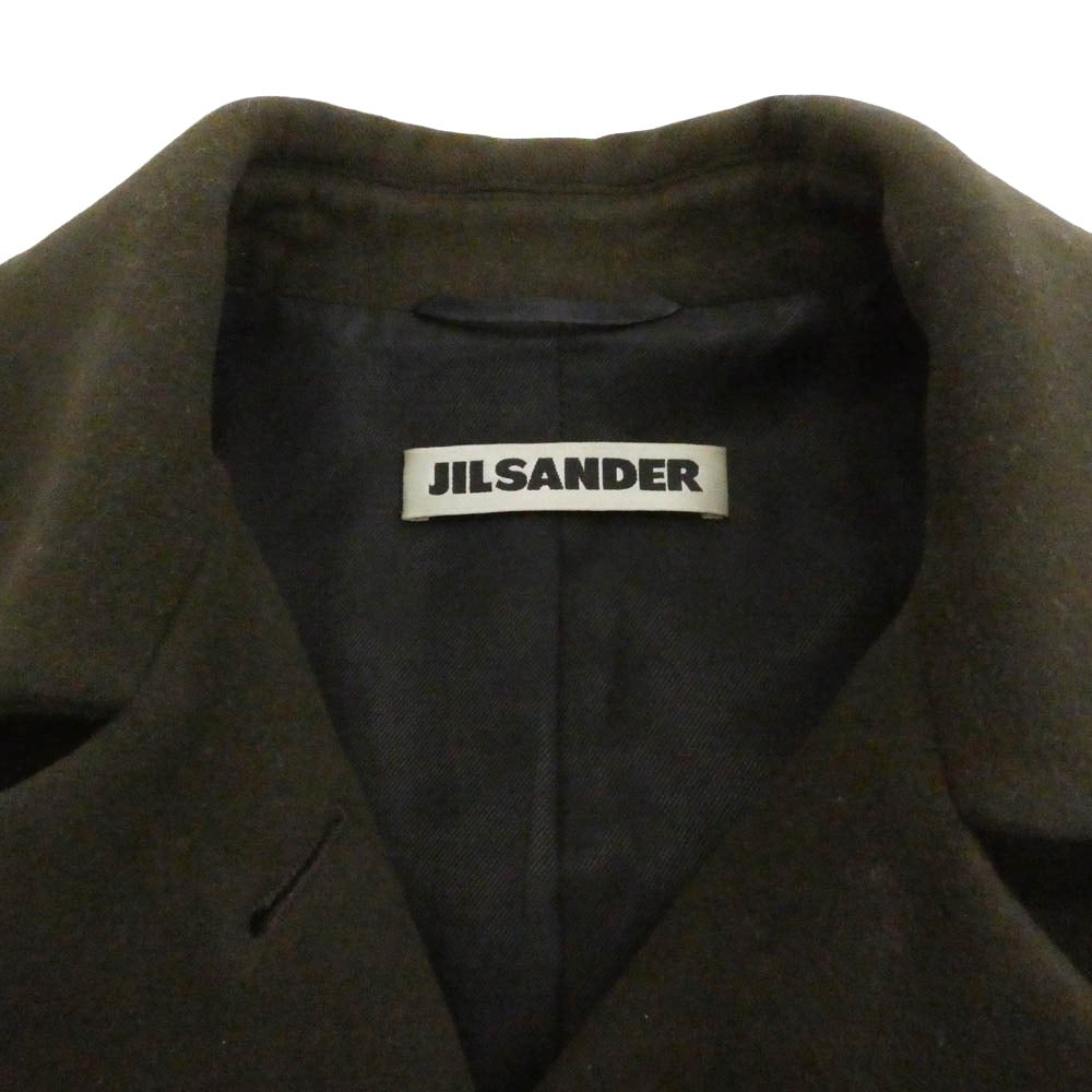 JIL SANDER ジルサンダー ウール チェスター コート カーキ系 34【中古】