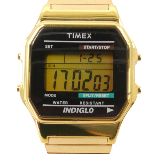 TIMEX タイメックス T78677 Classic Digital クラシック デジタル 時計 ウォッチ ゴールド系【中古】