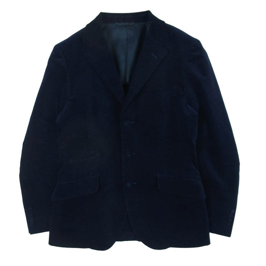 MACKINTOSH PHILOSOPHY マッキントッシュフィロソフィー H1E45-643-26 ベロア テーラード ジャケット ダークネイビー系 36R【中古】