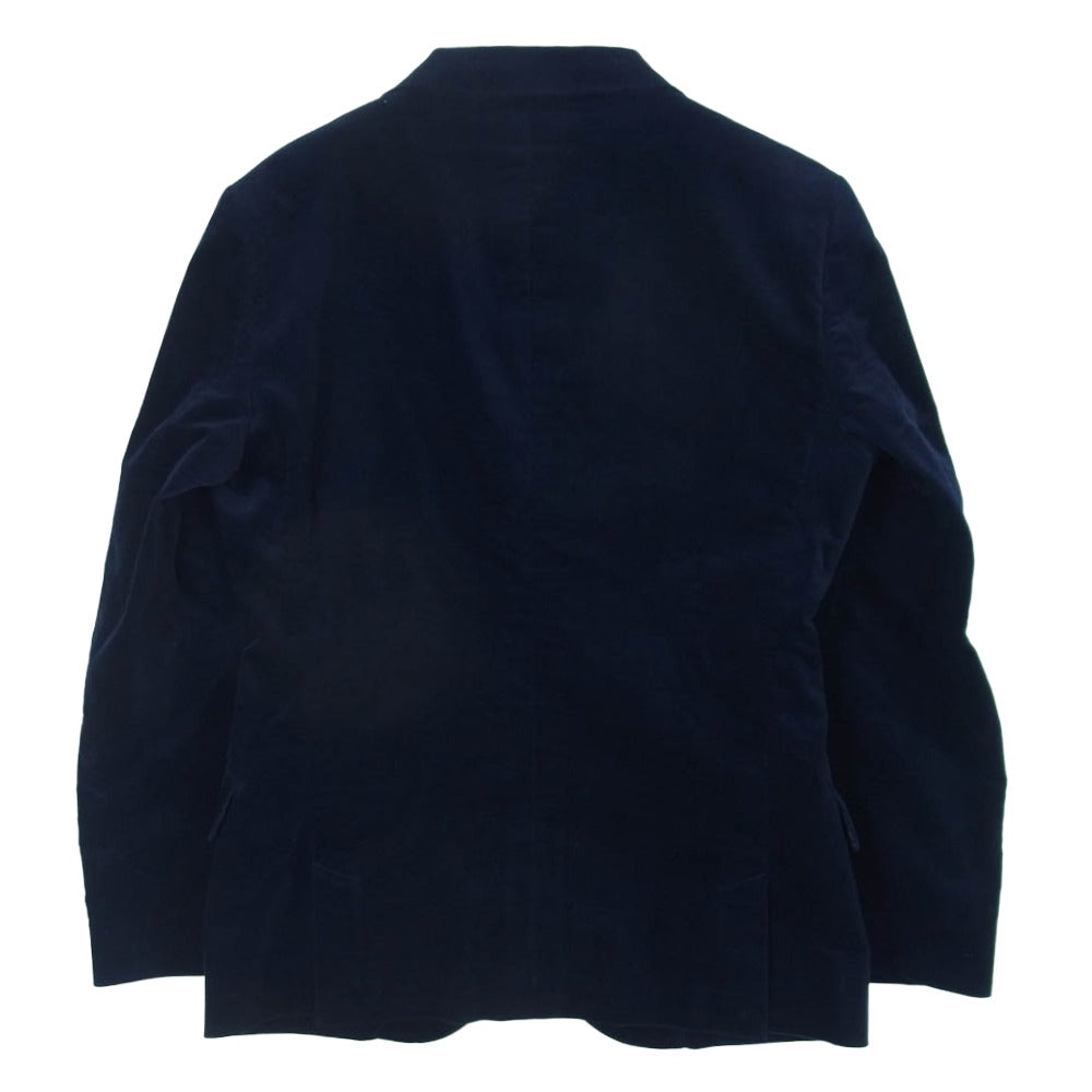 MACKINTOSH PHILOSOPHY マッキントッシュフィロソフィー H1E45-643-26 ベロア テーラード ジャケット ダークネイビー系 36R【中古】