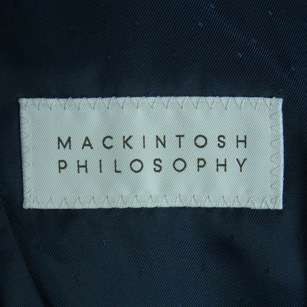 MACKINTOSH PHILOSOPHY マッキントッシュフィロソフィー H1E45-643-26 ベロア テーラード ジャケット ダークネイビー系 36R【中古】