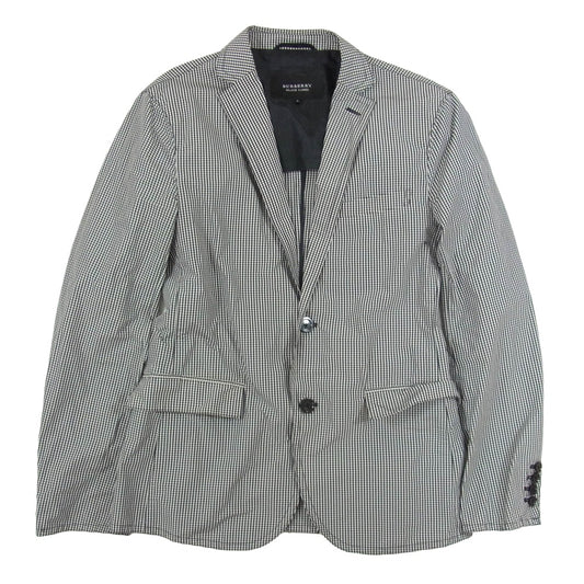 BURBERRY BLACK LABEL バーバリーブラックレーベル BMP13-212-05 シングル 2B ギンガムチェック テーラード ジャケット ブラック系 S【中古】
