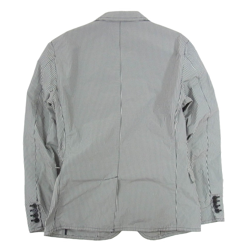 BURBERRY BLACK LABEL バーバリーブラックレーベル BMP13-212-05 シングル 2B ギンガムチェック テーラード ジャケット ブラック系 S【中古】