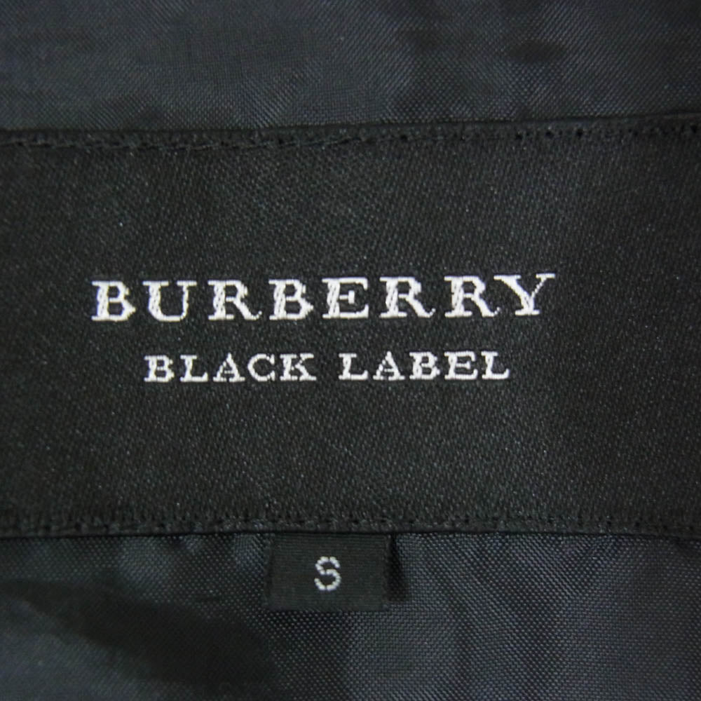 BURBERRY BLACK LABEL バーバリーブラックレーベル BMP13-212-05 シングル 2B ギンガムチェック テーラード ジャケット ブラック系 S【中古】