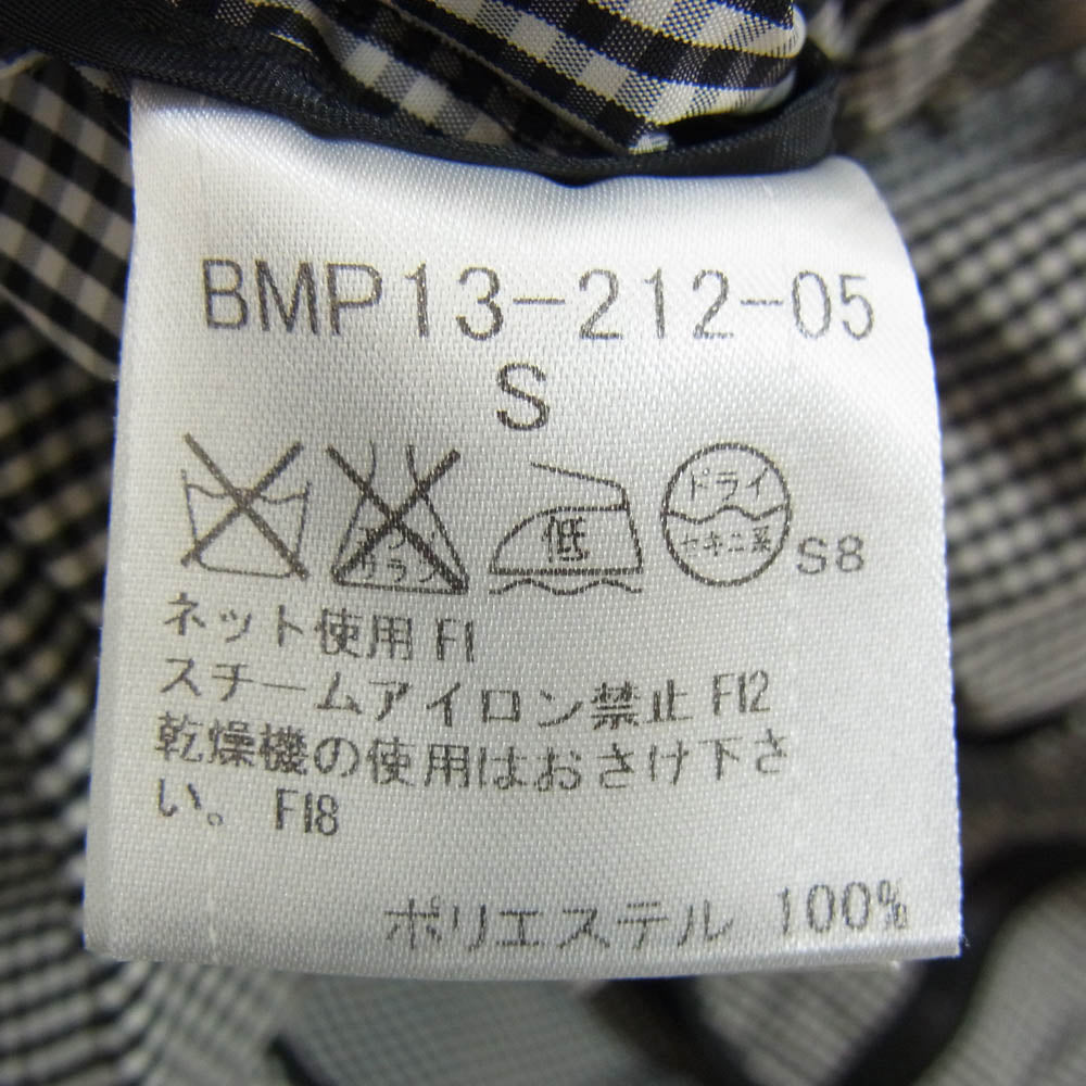 BURBERRY BLACK LABEL バーバリーブラックレーベル BMP13-212-05 シングル 2B ギンガムチェック テーラード ジャケット ブラック系 S【中古】