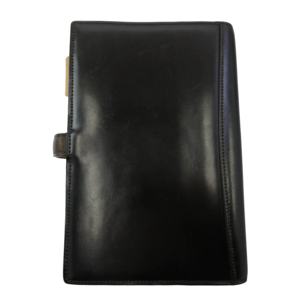 ブレイリオ バイブル レザー システム手帳 ダイアリー ダークブラウン系【中古】