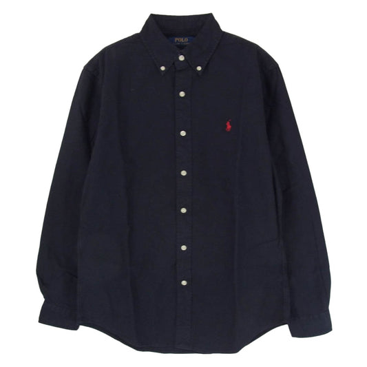 POLO RALPH LAUREN ポロ・ラルフローレン CLASSIC FIT クラシックフィット オックスフォード ボタンダウン 長袖シャツ ネイビー系 SP【中古】