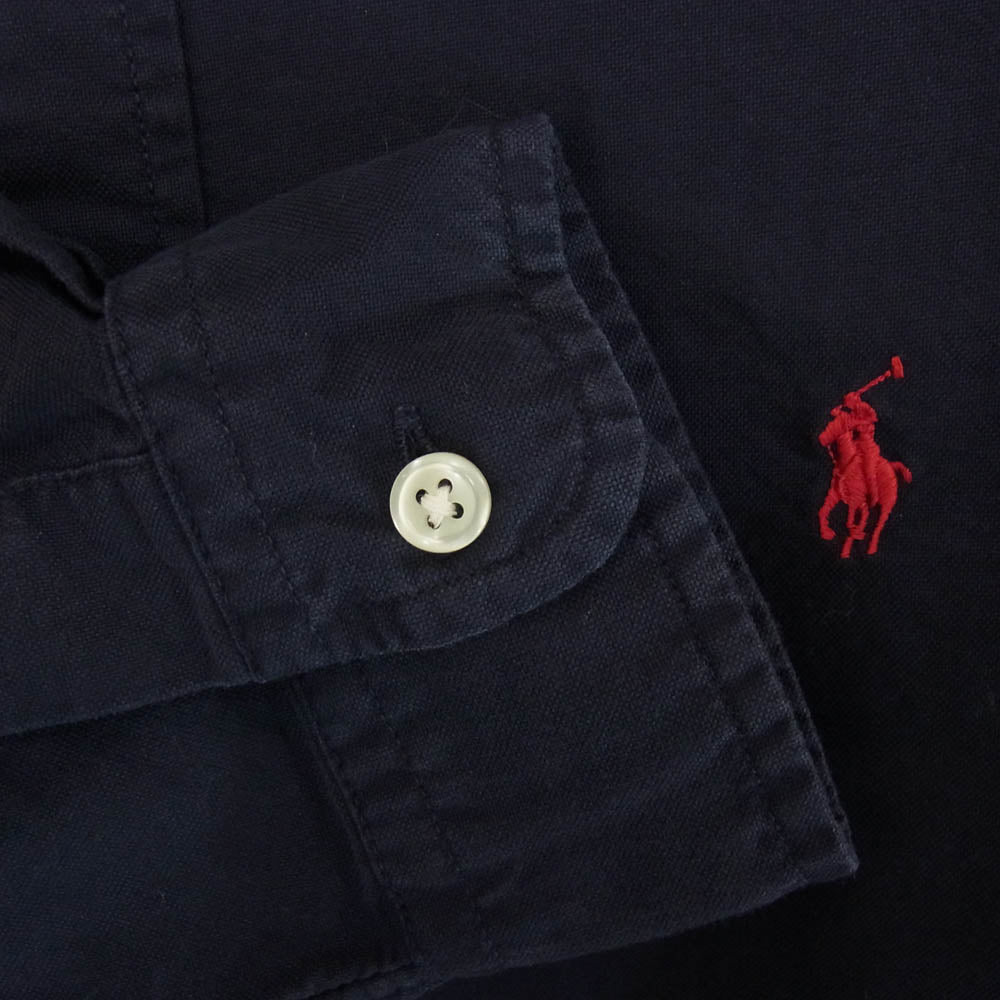 POLO RALPH LAUREN ポロ・ラルフローレン CLASSIC FIT クラシックフィット オックスフォード ボタンダウン 長袖シャツ ネイビー系 SP【中古】