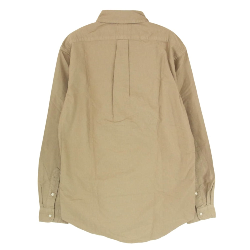 POLO RALPH LAUREN ポロ・ラルフローレン CLASSIC FIT クラシックフィット オックスフォード ボタンダウン 長袖シャツ ベージュ系 SP【中古】