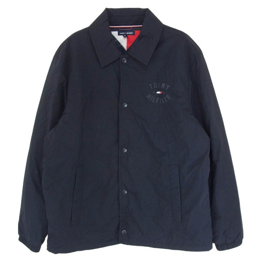 TOMMY HILFIGER トミーヒルフィガー バーシティグラフィック ジャケット コーチジャケット ブルゾン ネイビー系 M【中古】
