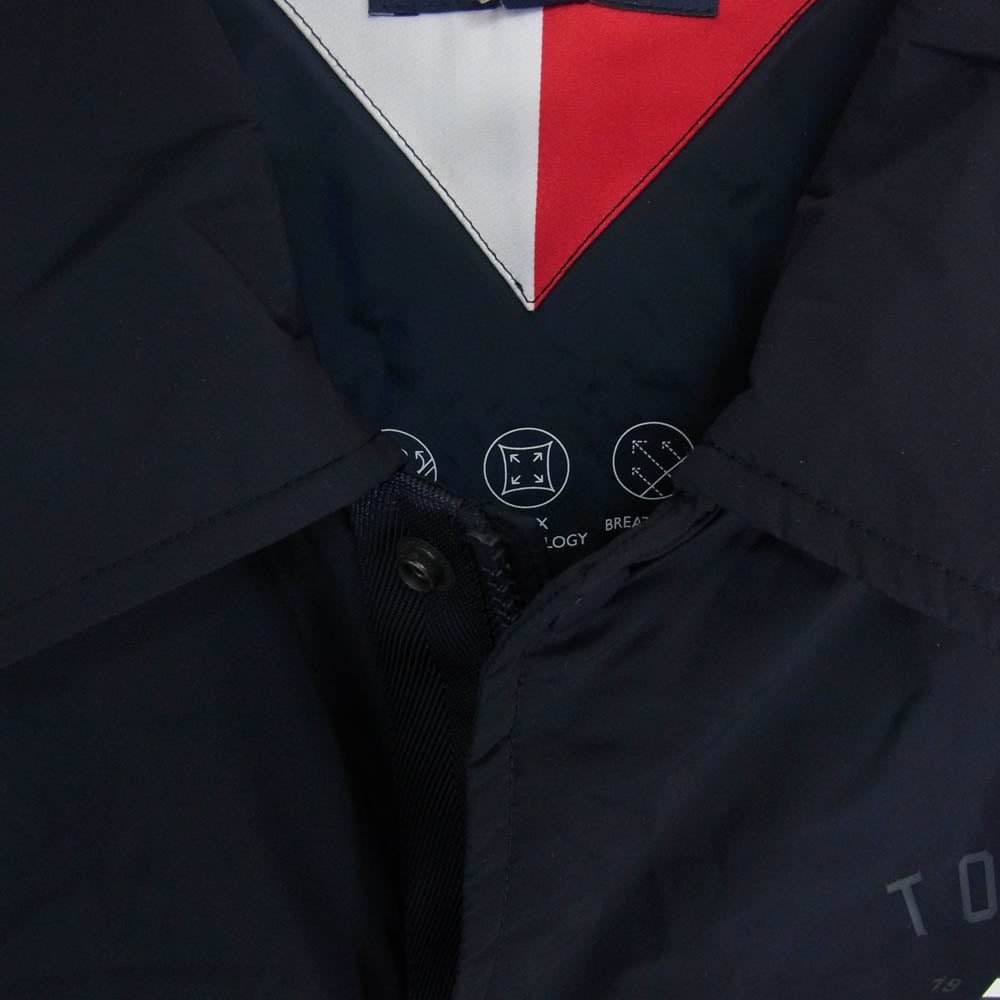 TOMMY HILFIGER トミーヒルフィガー バーシティグラフィック ジャケット コーチジャケット ブルゾン ネイビー系 M【中古】