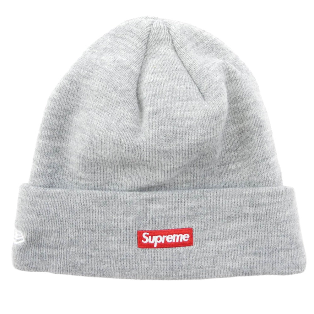 Supreme シュプリーム 19AW x New Era S Logo Beanie Heather Grey ニューエラ エスロゴ ビーニー ヘザーグレー ニットキャップ ニット帽 グレー系【中古】