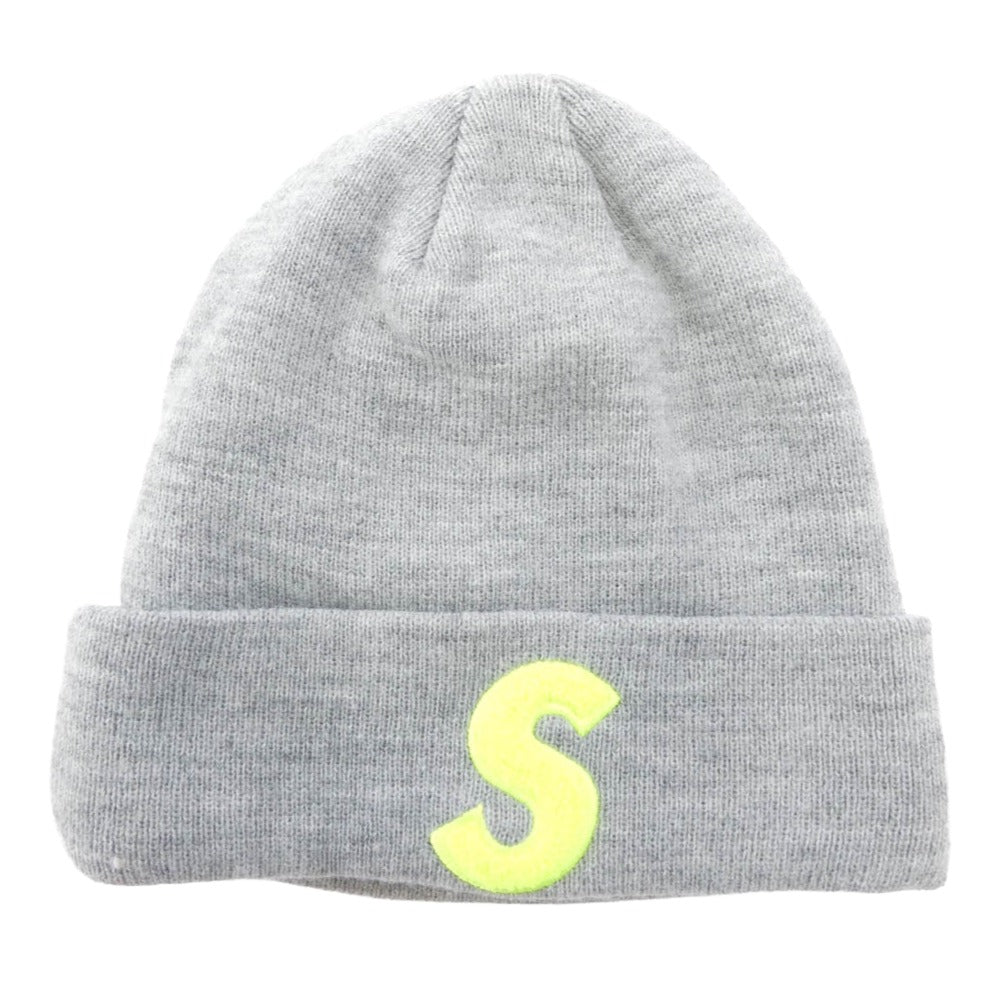 Supreme シュプリーム 19AW x New Era S Logo Beanie Heather Grey ニューエラ エスロゴ ビーニー ヘザーグレー ニットキャップ ニット帽 グレー系【中古】