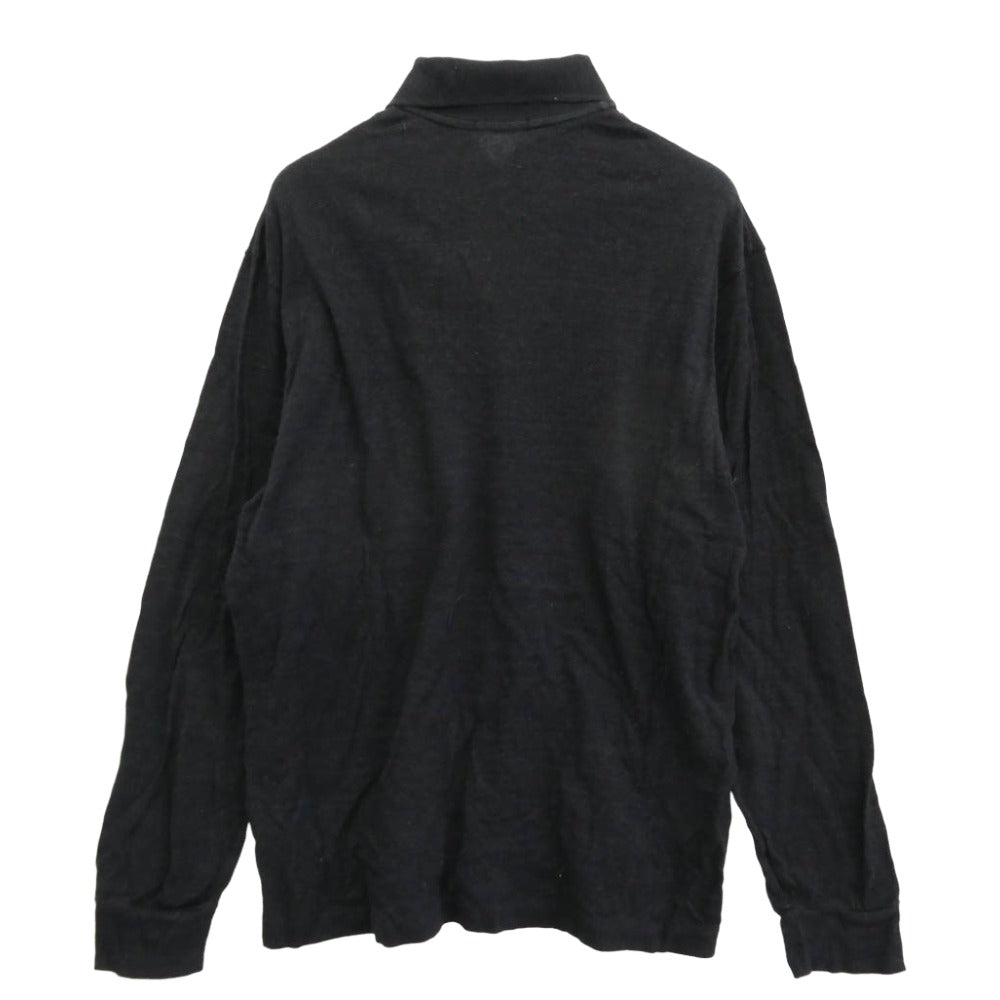 Yohji Yamamoto ヨウジヤマモト MD-T26-009 Y's for men ワイズフォーメン 長袖 ポロシャツ ブラック系 表記サイズなし【中古】