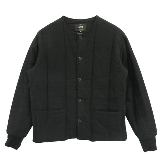 ADDICT CLOTHES アディクトクローズ ACV-QLT02LM ACVM MOLESKIN ARMY QUILTED JACKET シンサレート ノーカラージャケット ブラック系 44【中古】