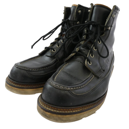 RED WING レッドウィング 1952 50周年モデル 犬タグ アイリッシュセッター レースアップ ブーツ ブラック系 9.5【中古】