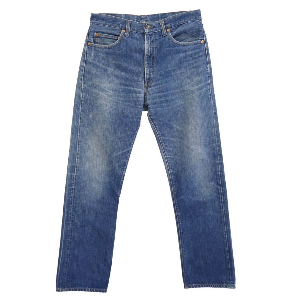 Levi's リーバイス 60s 70s 505 BIGE 脇割り ボタン裏8 42TALON 並行ステッチ デニム パンツ インディゴブルー系【中古】