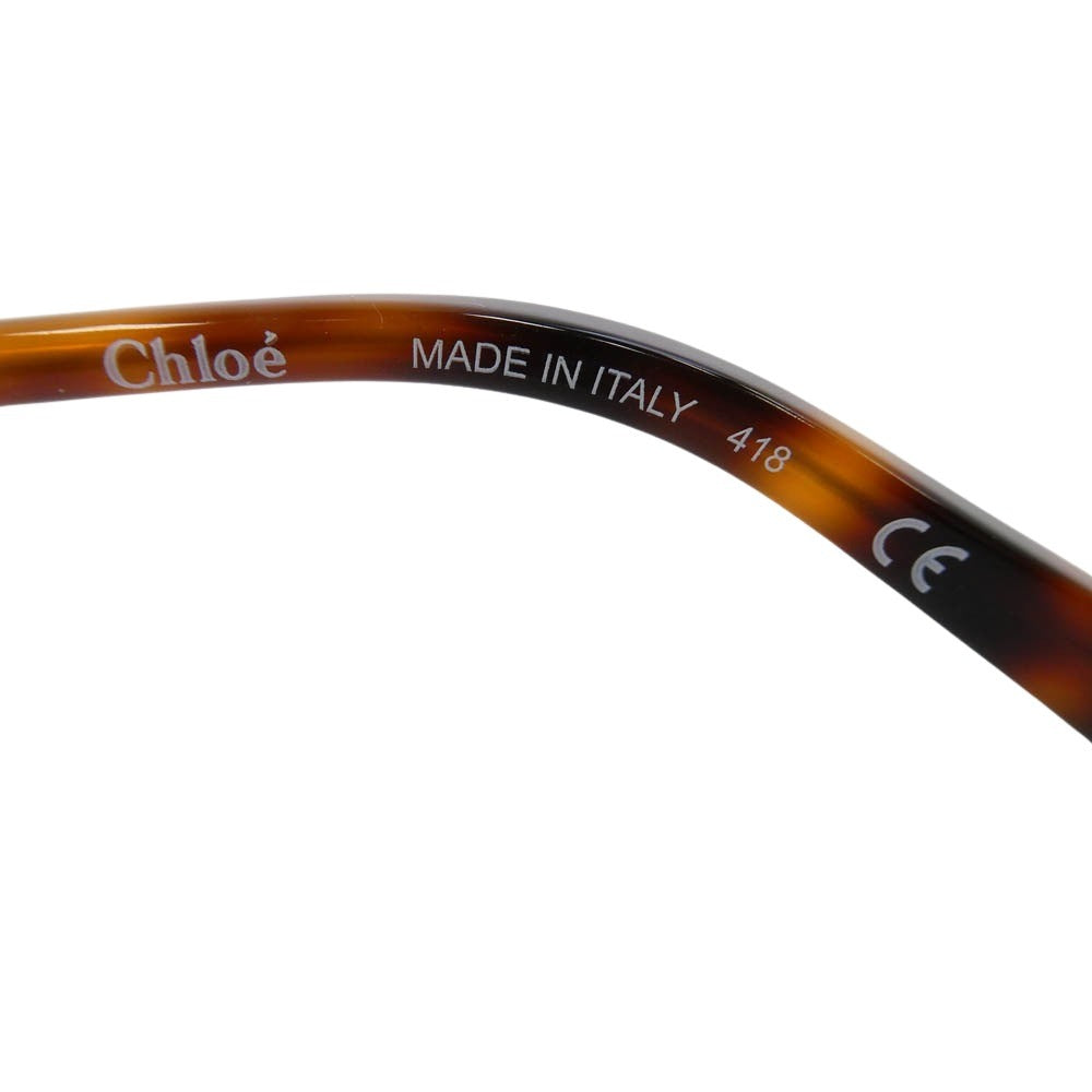 Chloe クロエ CE132S Sunglasses Havana グラデーションカラー ハバナ サングラス ブラウン系 フレーム：ゴールド系、ブラウン系　 58□20-140【美品】【中古】