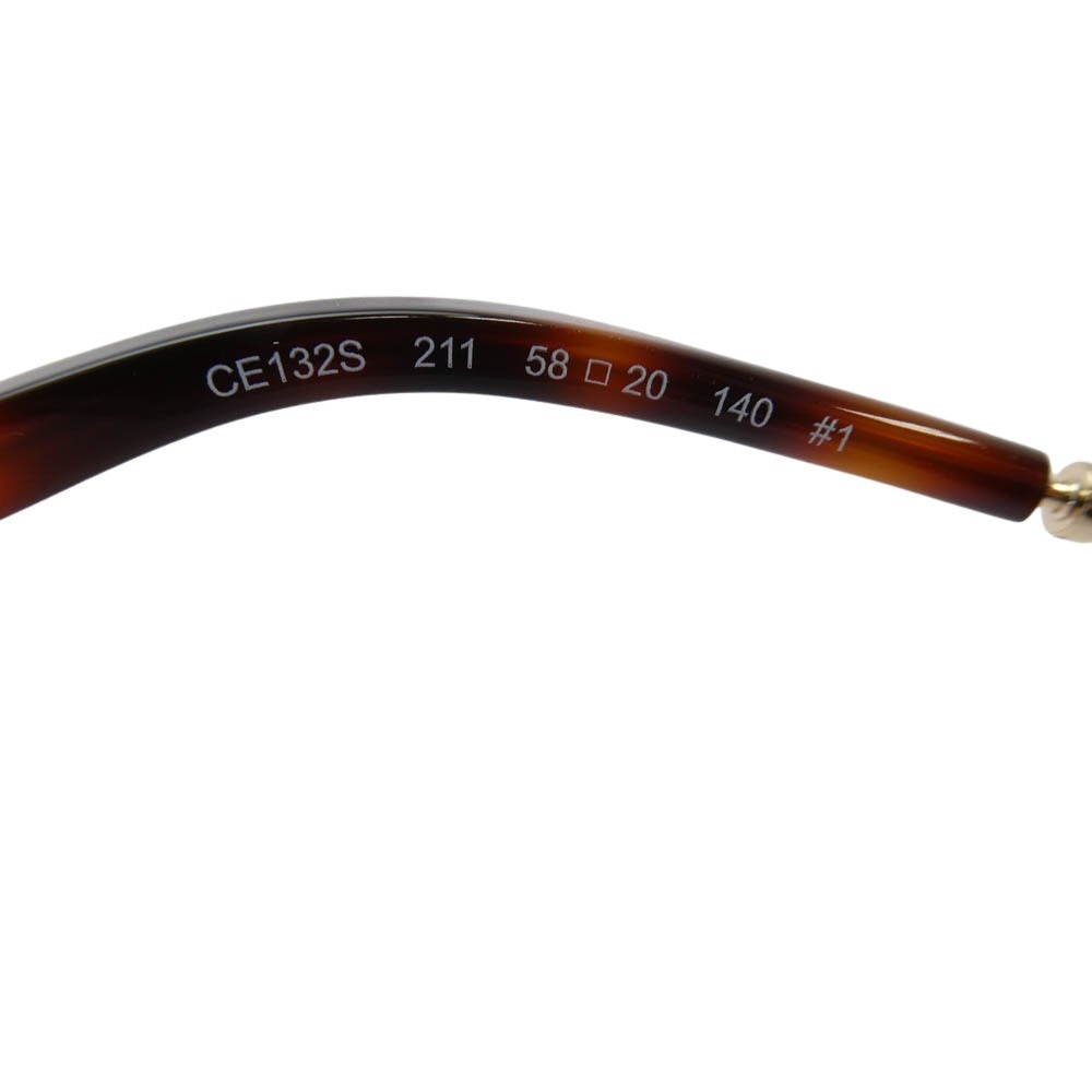 Chloe クロエ CE132S Sunglasses Havana グラデーションカラー ハバナ サングラス ブラウン系 フレーム：ゴールド系、ブラウン系　 58□20-140【美品】【中古】